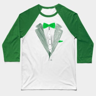 Leprechaun Suit St Patricks Day Green Irish Tuxedo Baseball T-Shirt